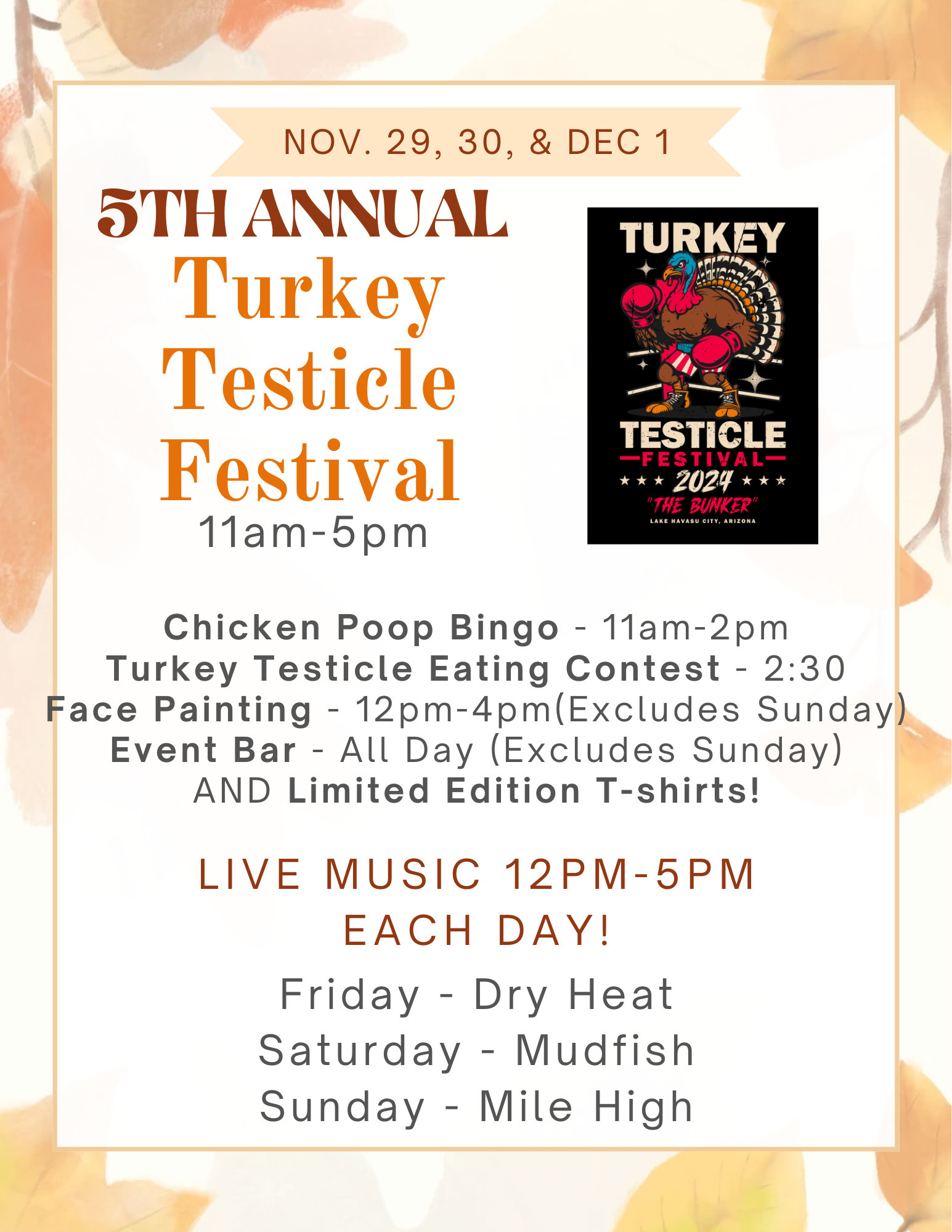 5th Annual Turkey Testicle Festival